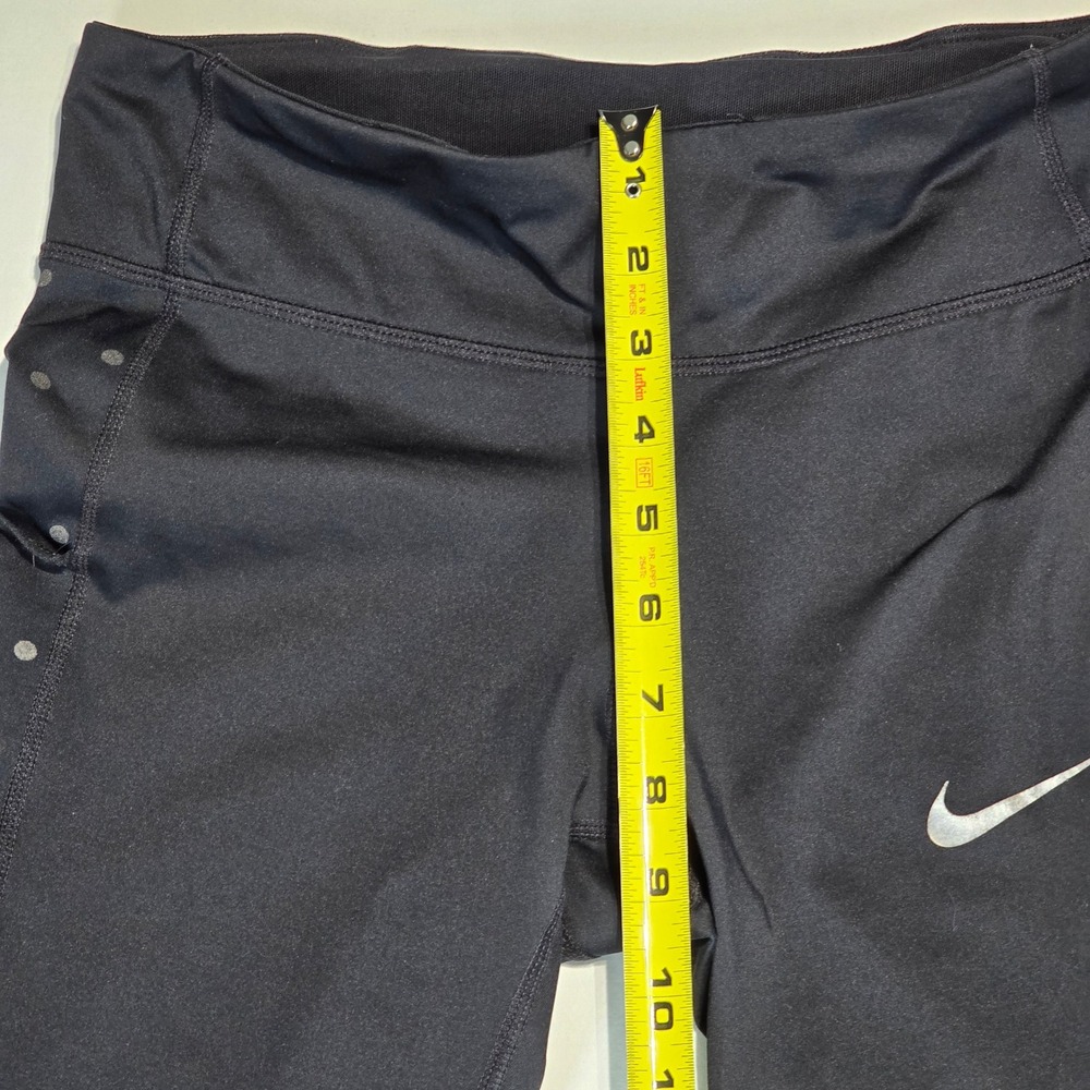 Nike Dri-FIT Womens Black Reflective Polka Dot Running Leggings CJ5567-10 Size M - Picture 14 of 16